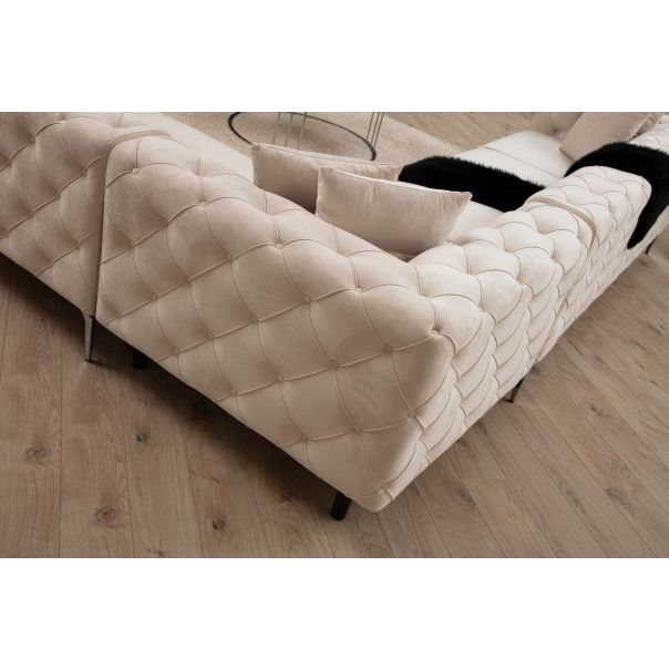 ATELIER DEL SOFA Ugaona garnitura Como, leva, krem - 569HLN1319