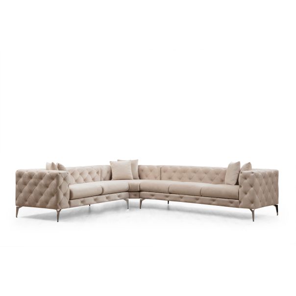 ATELIER DEL SOFA Ugaona garnitura Como, leva, krem - 569HLN1319