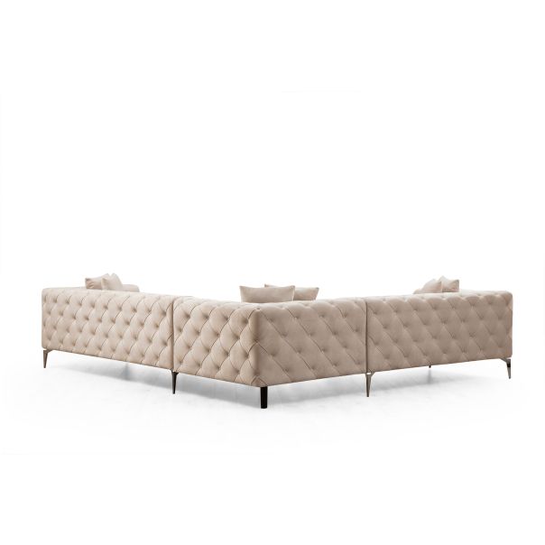 ATELIER DEL SOFA Ugaona garnitura Como, leva, krem - 569HLN1319