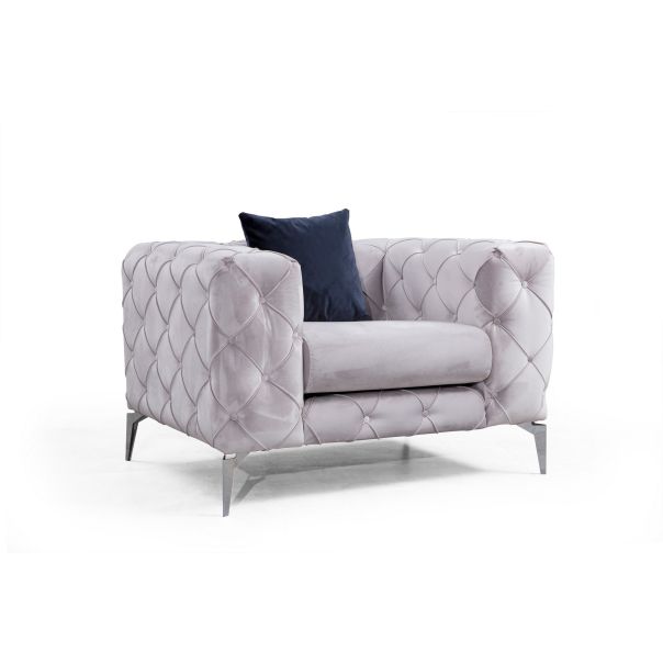 ATELIER DEL SOFA Fotelja Como, svetlosiva - 569HLN1502