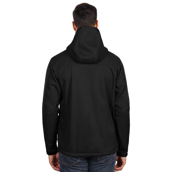Softshell jakna BLACK PEAK – 8.000 mm, raglan rukavi, vodootporni rajsferšlusi, crna – veličina XL - EP3259310