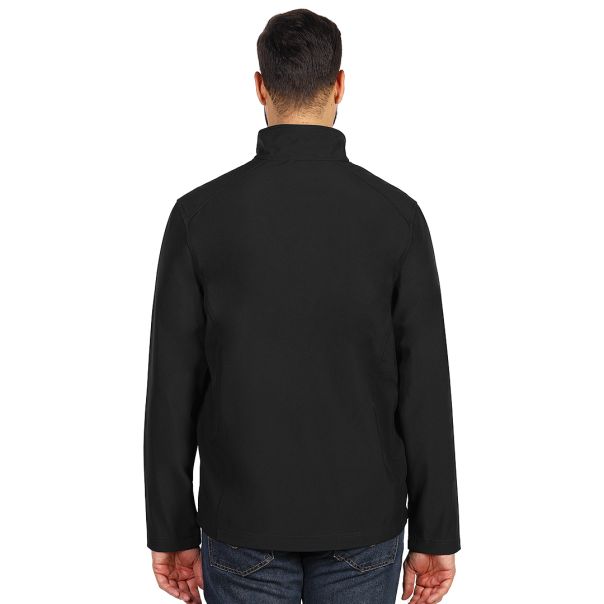 Muška softshell jakna SKIPPER – 8.000 mm, polar postava, 550 g, OEKO-TEX, crna – veličina S - EP3259268