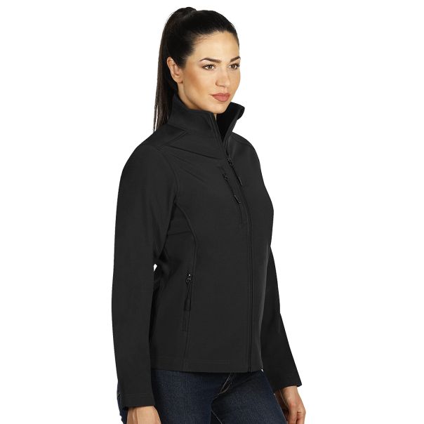 Ženska softshell jakna SKIPPER – 8.000 mm, ženski kroj, 430 g, OEKO-TEX, crna – veličina XL - EP3259295
