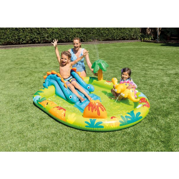 INTEX Bazen zabavni park  na naduvavanje mali Dino 191 x 152 x 58 cm, 57166NP - 57166NP