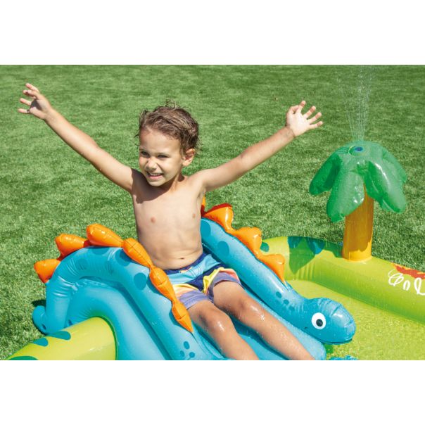 INTEX Bazen zabavni park  na naduvavanje mali Dino 191 x 152 x 58 cm, 57166NP - 57166NP