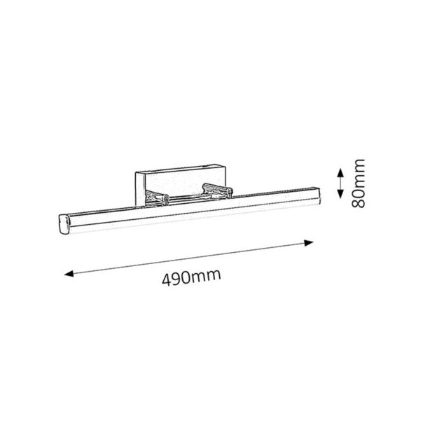 Rabalux Kupatilska rasveta Silas LED 12W hrom (5719) - 5719