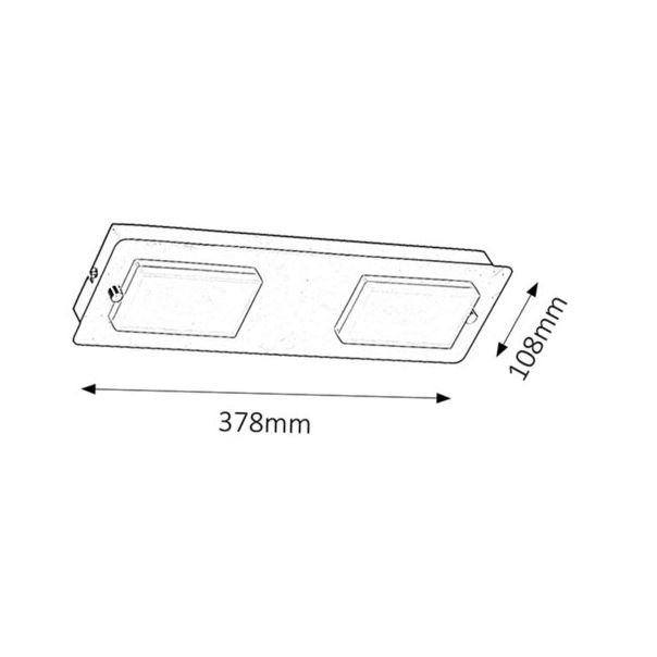 RABALUX Kupatilska rasveta Ruben LED 2X 5W - 5723