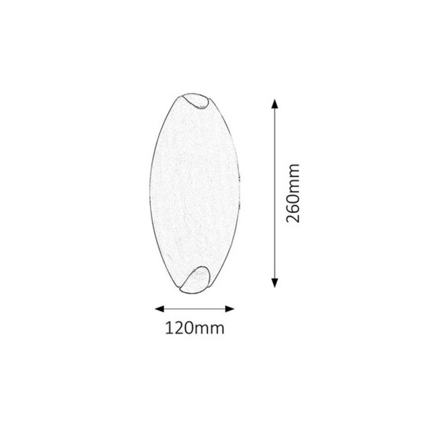 Rabalux Zidna lampa Opale E27 1x MAX 60W hrom (5726) - 5726