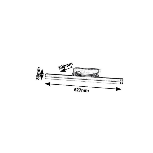 Rabalux Kupatilska rasveta Silas LED 18W bronzana (5729) - 5729