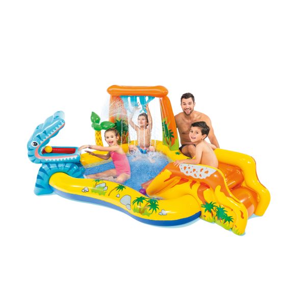 INTEX Bazen zabavni park na naduvavanje Dinosaurus 249 x 191 x 109 cm, 57444NP - 57444NP