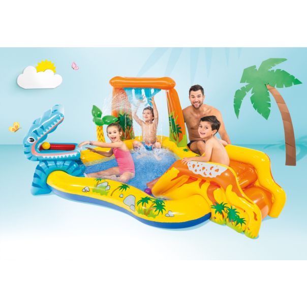 INTEX Bazen zabavni park na naduvavanje Dinosaurus 249 x 191 x 109 cm, 57444NP - 57444NP