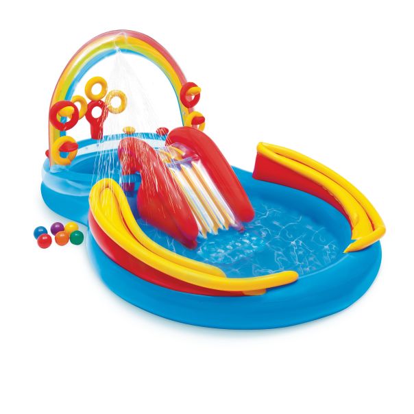 INTEX Bazen zabavni park RAINBOW 297 x 193 x 135 cm, 57453NP - 57453NP