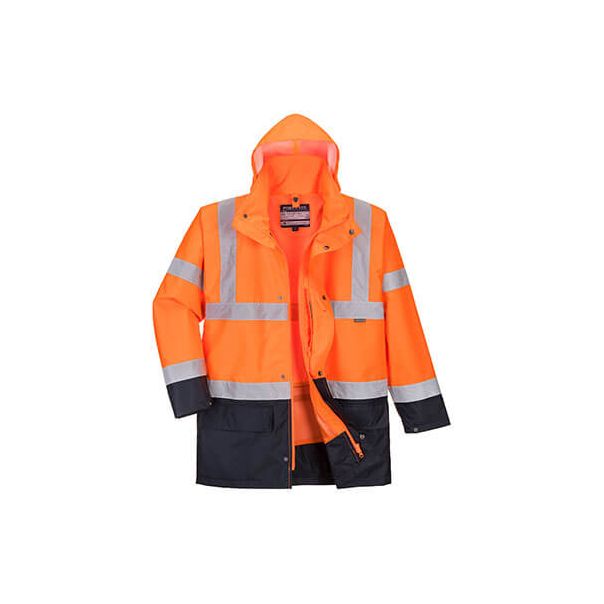 PORTWEST Jakna visoke vidljivosti S766 Essential 5u1 Hi-Vis, narandžasta/plava - 57484