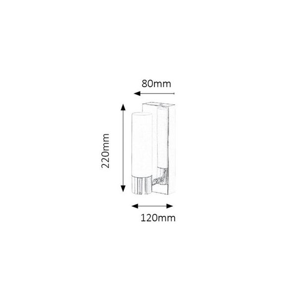 Rabalux Kupatilska rasveta Jim LED 5W hrom (5749) - 5749