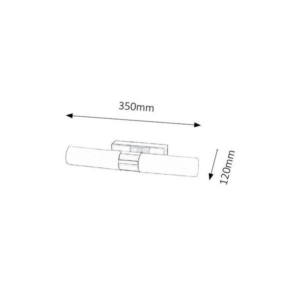 Rabalux Kupatilska rasveta Jim LED 2x 5W hrom (5750) - 5750