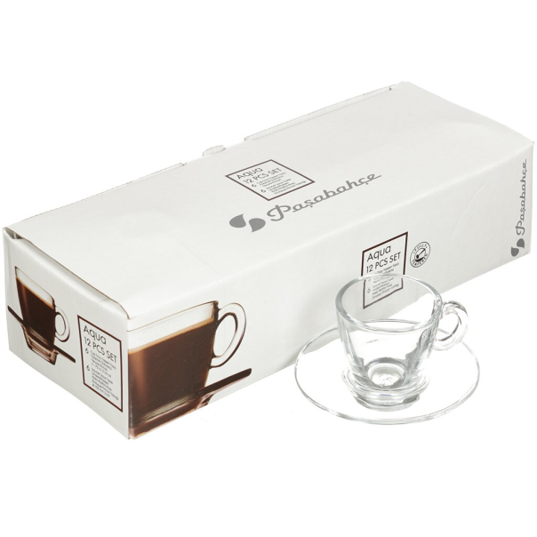 PASABAHCE Šolja za kafu aqua 7,2cl 6/1 - 190894-1