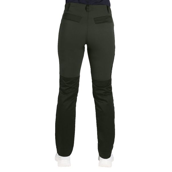 Ženske radne pantalone ROVER WOMEN – elastični paneli na kolenima, YKK, maslinaste – veličina 40 - EP3258583