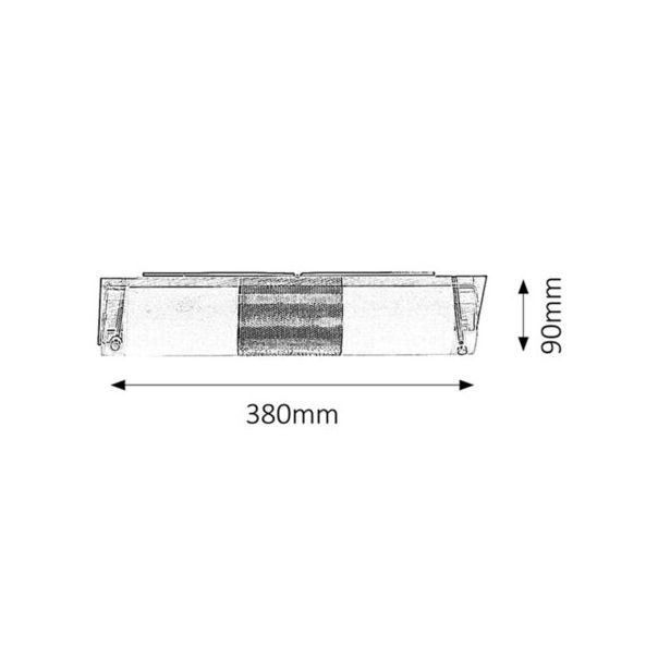 Rabalux Zidna lampa Periodic E14 2x MAX 40W hrom (5808) - 5808