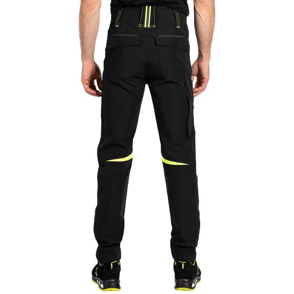 Letnje radne pantalone PANTHER PANTS S – lagani 4-way stretch 140 g/m², YKK, neon žute – veličina 48 - EP3258559