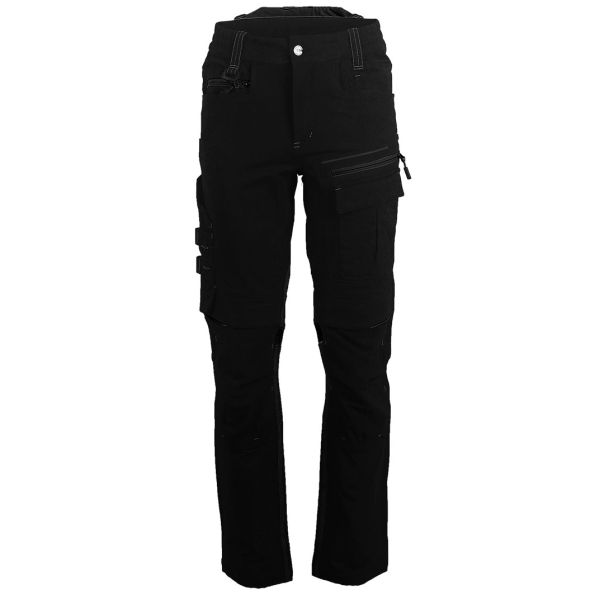 Radne pantalone PANTHER PANTS W – 4-way stretch 260 g/m², ojačana kolena, YKK, crne – veličina 48 - EP3258541