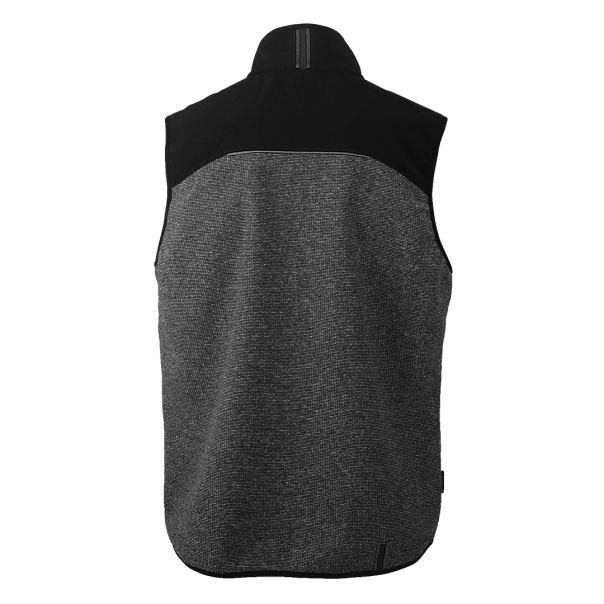 Softshell prsluk PANTHER GREY – membrana 5.000 mm, polar postava, YKK, crni – veličina 3XL - EP3258469