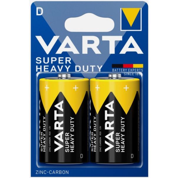 VARTA Baterija tip D 1.5V R20 Superlife, cink-karbon, 2 kom (cena po komadu) - 45721