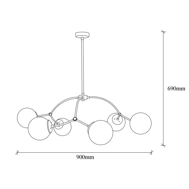 OPVIQ Luster Kromozom 1021, crna/bela - EP3004711
