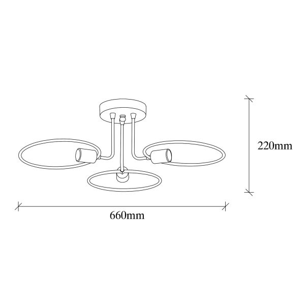 OPVIQ Luster Circle 1341, crna - EP3005296
