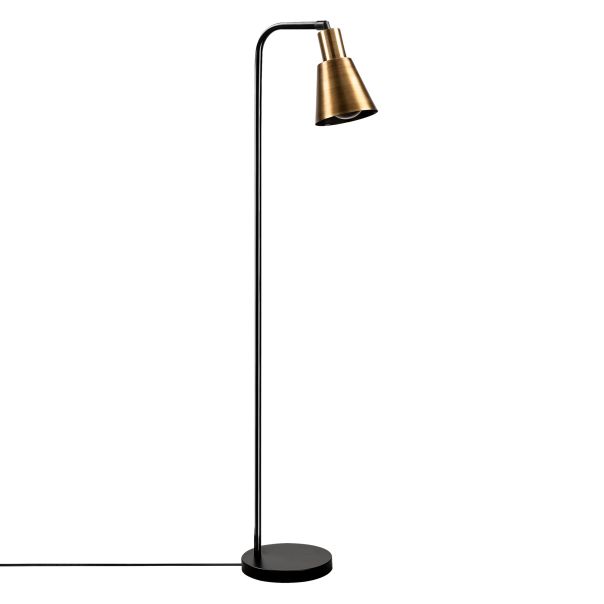 OPVIQ Podna lampa Emek 4086, crna/zlatna - EP3008615