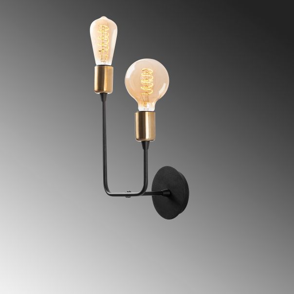OPVIQ Zidna lampa Dolma 3081, crna/zlatna - EP3008678