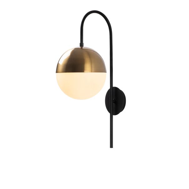 OPVIQ Zidna lampa Bastos 3051, crna/zlatna - EP3008687