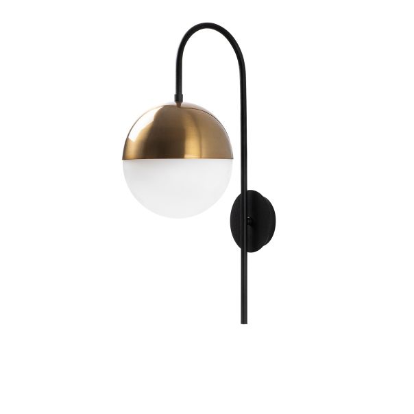 OPVIQ Zidna lampa Bastos 3051, crna/zlatna - EP3008687