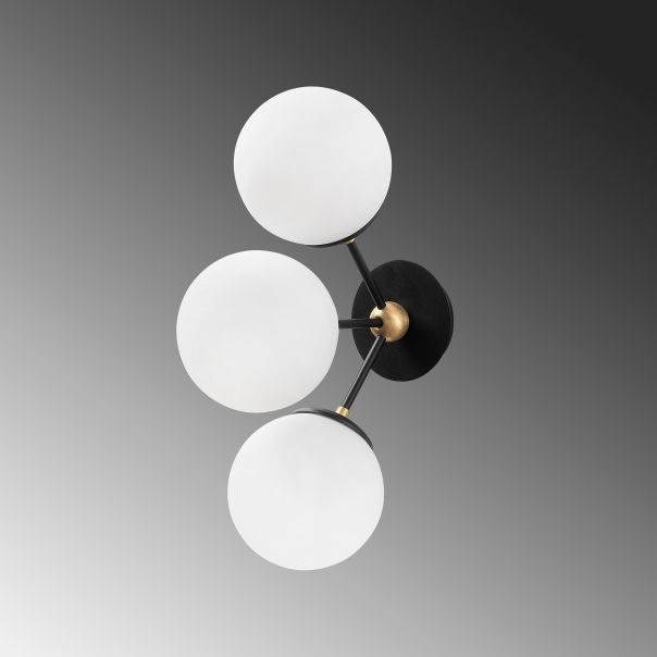 OPVIQ Zidna lampa Gondol 3021, crna/bela - EP3008696
