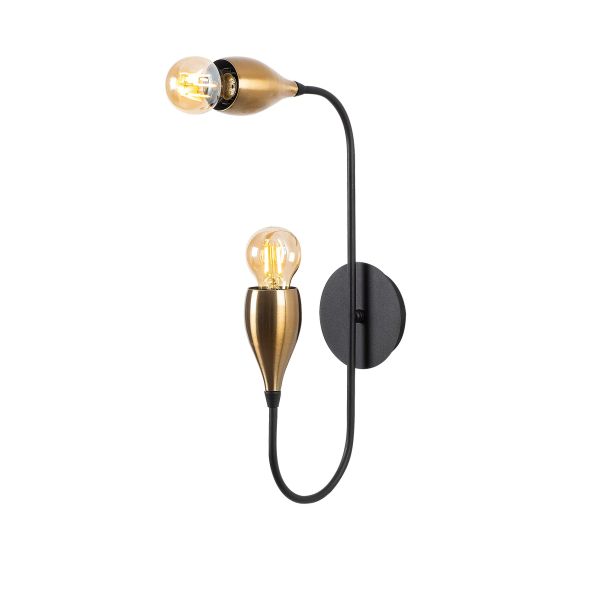OPVIQ Zidna lampa Kadeh 3211, crna/zlatna - EP3008717