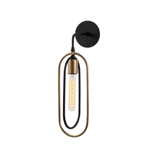 OPVIQ Zidna lampa Cerco 3151, crna/zlatna - EP3008738