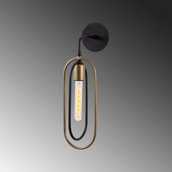 OPVIQ Zidna lampa Cerco 3151, crna/zlatna - EP3008738
