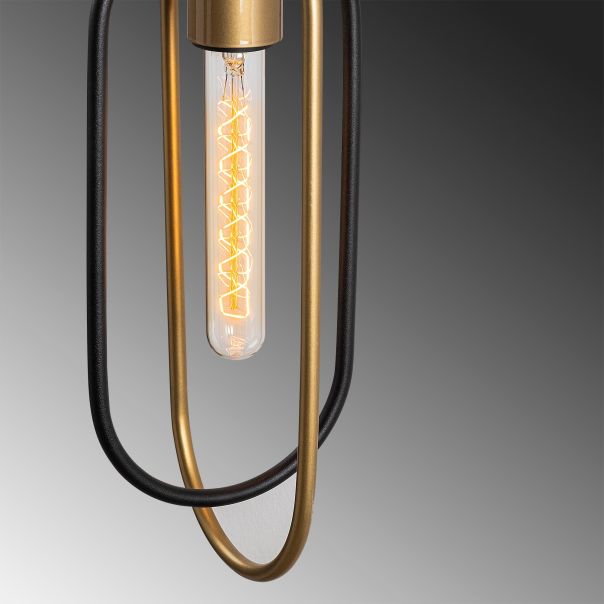 OPVIQ Zidna lampa Cerco 3151, crna/zlatna - EP3008738