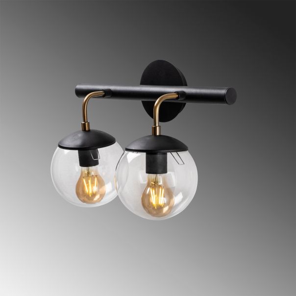 OPVIQ Zidna lampa Gondol 3012, crna/providna - EP3008765