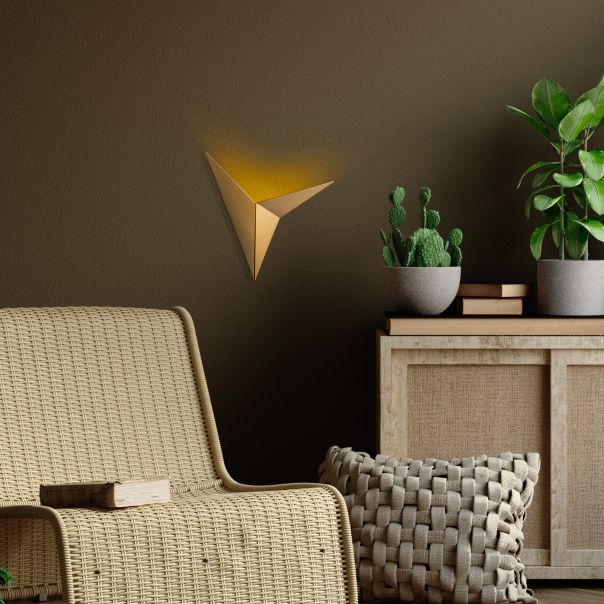 OPVIQ Zidna lampa Kus Nuw 3204, zlatna - EP3008816