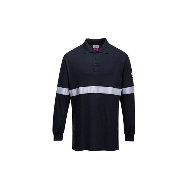 PORTWEST Polo majica sa reflektujućom trakom FR03 - vatrootporna antistatik, plava - 58603