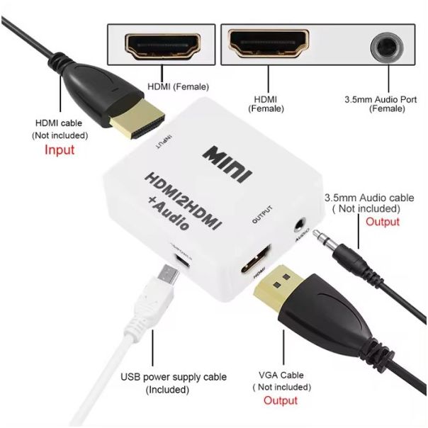 GEMBIRD Audio konverter A-HDMI - HDMI, mini - 45769-1