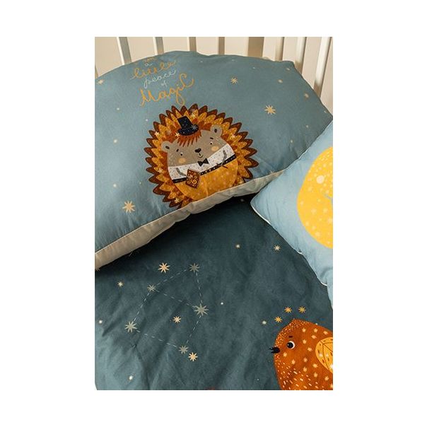 STEFAN Posteljina koja svetli sa ogradicom-Stay magical 120x80 - 589-zvezdice