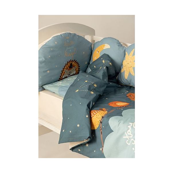 STEFAN Posteljina koja svetli sa ogradicom-Stay magical 120x80 - 589-zvezdice