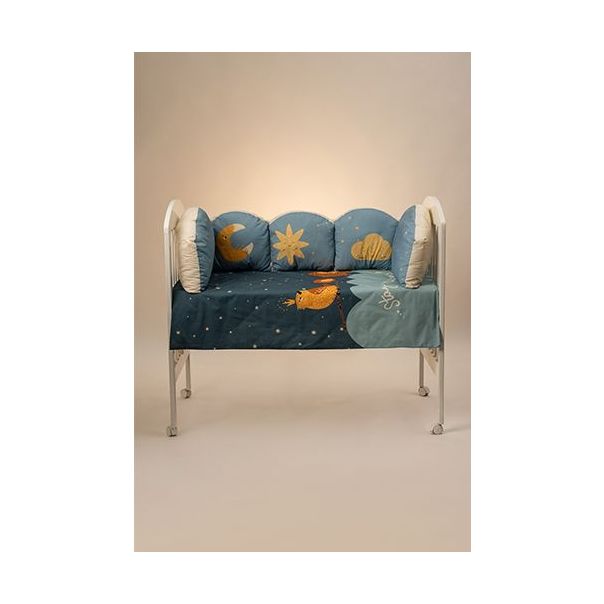 STEFAN Posteljina koja svetli sa ogradicom-Stay magical 120x80 - 589-zvezdice