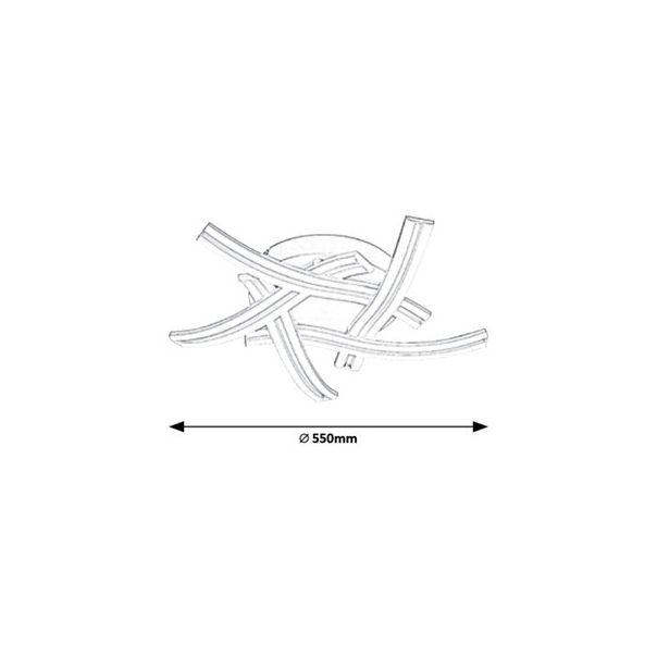 Rabalux Plafonjera Tulio LED 60W bela (5890) - 5890-1