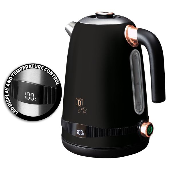 BERLINGER HAUS Ketler 1.7l digitalni black rose collection - 490993