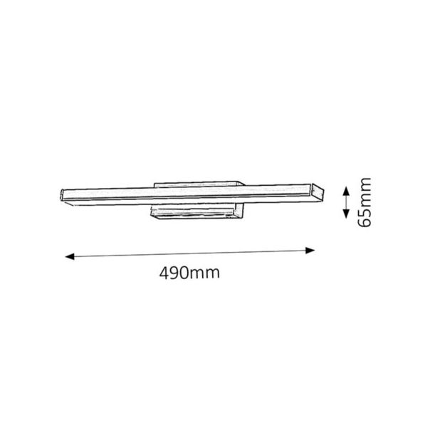 Rabalux Kupatilska rasveta John LED 12W hrom (5897) - 5897-1