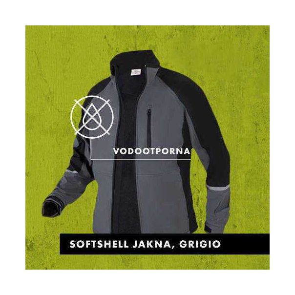 WURTH Softshell jakna, GRIGIO - 58996004-GRIGIO-E