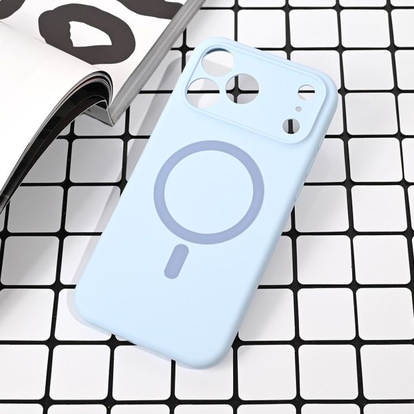 Maska za iPhone 17 Pro Max 6.9 svetlo plava Magsafe Pure color - 223382