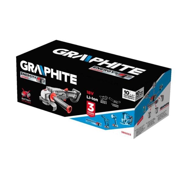 GRAPHITE Aku ugaona brusilica - 58G003